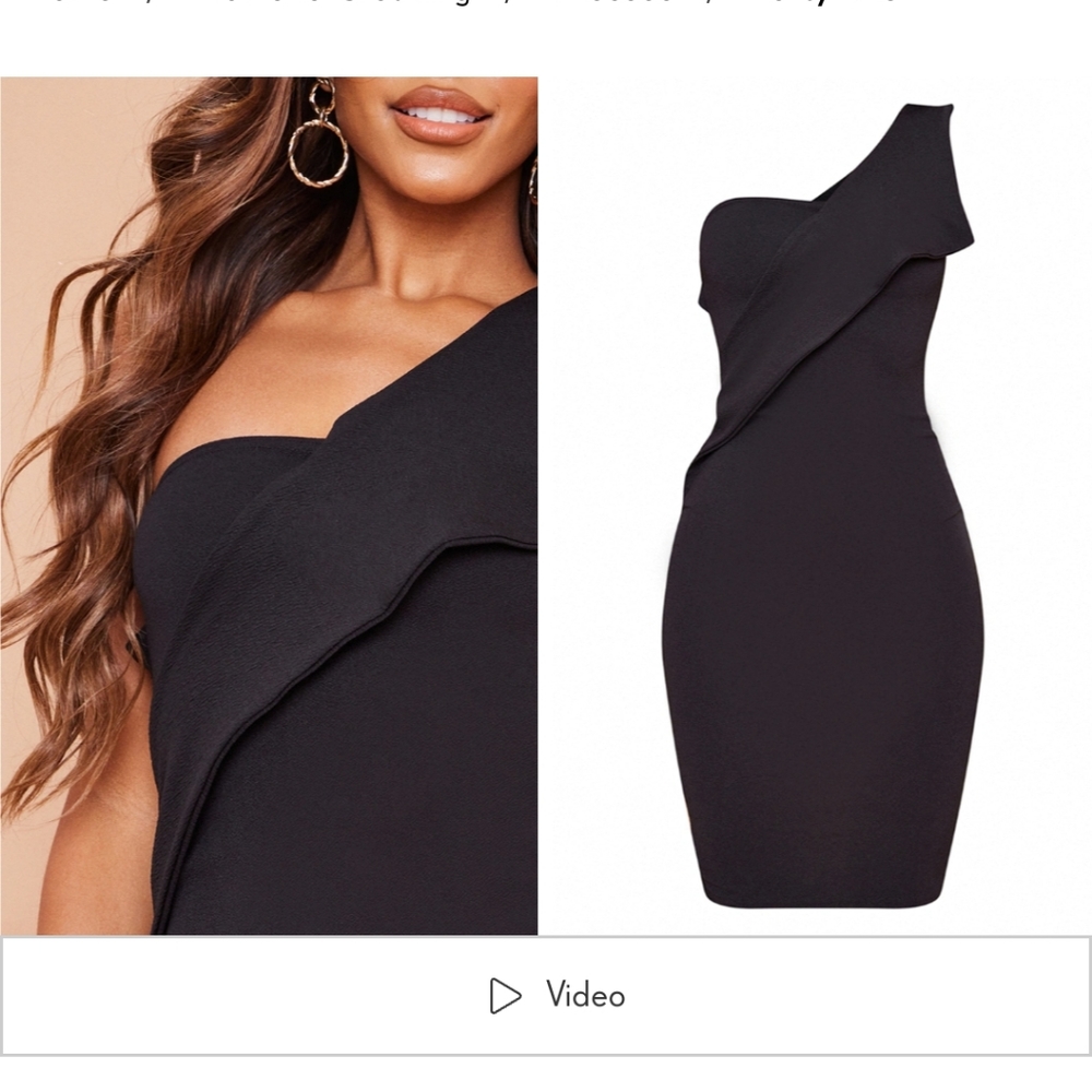Pretty Little Thing Asymmetric Midi dress